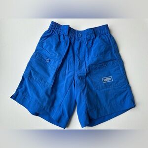 AFTCO Mens Royal Blue Fishing Cargo Shorts Size 28